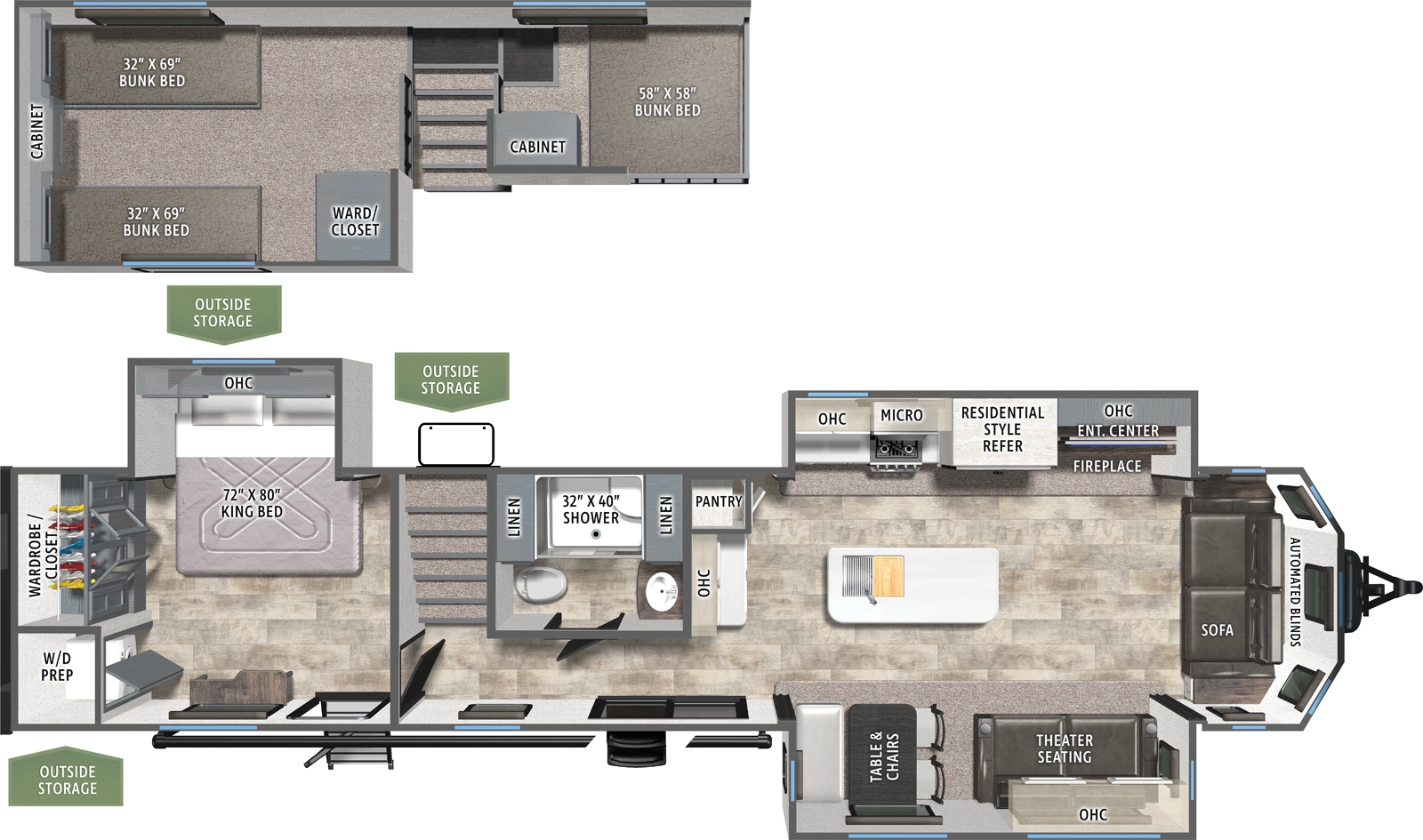 Puma Vista 402LFT Floorplan